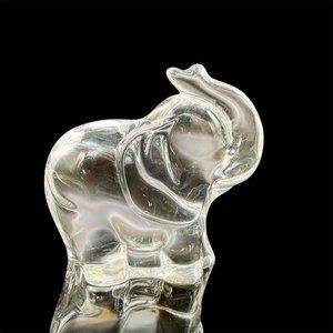 Lenox Fine Crystal Trunk Up Cute Elephant Paperweight Figurine